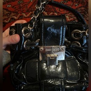 Patent leather purse